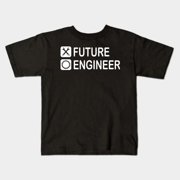 future engineer mechanical engineering Kids T-Shirt by PrisDesign99